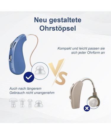 Britzgo 1206-Blue Rechargeable Digital Signal Processing Device | Premium Hearing Aid Technology - Buy Online on GoSupps.com
