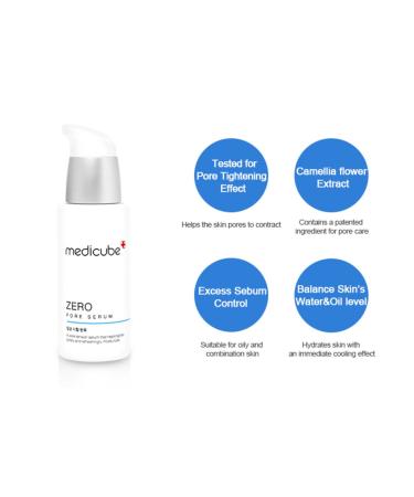 Buy Medicube Zero Pore Serum 27ml - Best Pore-Minimizing Serum | International Shipping Available - Buy Online on GoSupps.com