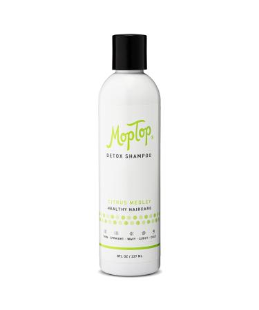 MopTop Detox Shampoo for Fine, Thick, Wavy, Curly & Kinky-Coily Natural hair, Citrus Medley, 8oz. 8 Fl Oz (Pack of 1)