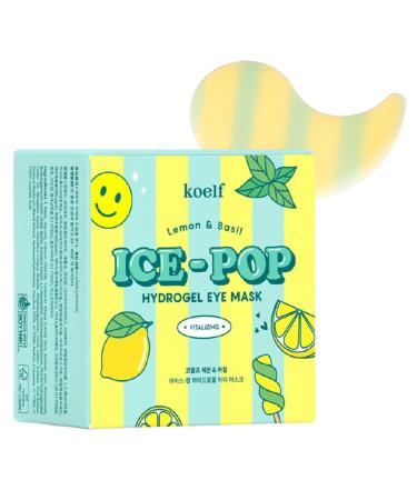 Koelf Ice-Pop Hydrogel Eye Mask Lemon & Basil 30 Pairs