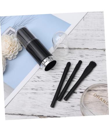 NOLITOY Portable Cosmetic Brush Set - 4-in-1 Retractable Makeup Brush Double Ended Boxed for Home Use - Perfect Travel Size Beauty Set in Black - Buy Online on GoSupps.com