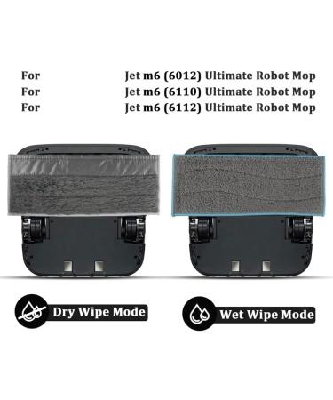 Plumflex Replacements 4Pcs Washable Wet Mopping Pads for Jet M6 and 2Pcs Dry Mopping Pads for Jet M6 - Buy Online on GoSupps.com