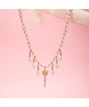 Southjieling Exquisite White Pearl Necklace - Modern & Versatile Jewelry for Meetings & Social Gatherings - Buy Online on GoSupps.com