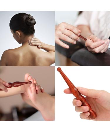Buy Massage Wood Trigger Point Massager | Acupressure Pen & Roller for Pain Relief & Relaxation - International Shipping - Buy Online on GoSupps.com