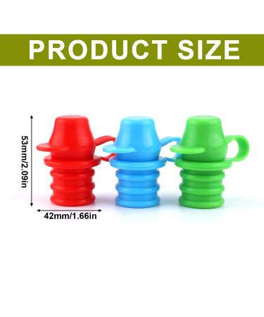 3ST Silicone Outgourse for Water Bottles - No Spill Attachment for Kids & Adults (3 Colors) | Best eCommerce Shipping Worldwide - Buy Online on GoSupps.com