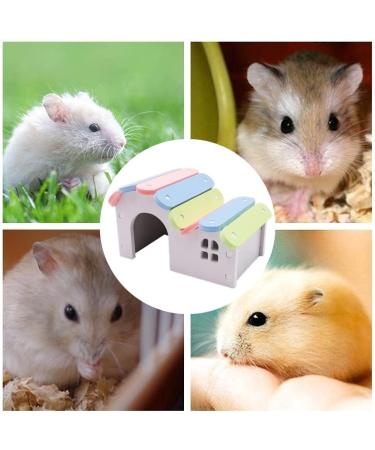 Wooden Hamster House Hamster Sleeping Bed Hamster Hideout for Home Store Shop - Buy Online on GoSupps.com