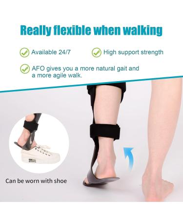 Buy Carbon Fiber AFO Brace Lightweight Ankle Foot Orthosis for Drop Foot Stroke & Hemiplegia | International Shipping - Buy Online on GoSupps.com
