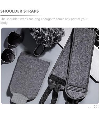 Exfoliating Bath Gloves Set for Men - Body Scrub Shower Scrubber & Loofah Cleaning Cloth - International Shipping Available - Buy Online on GoSupps.com