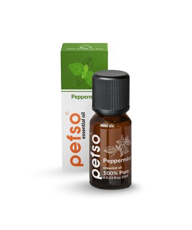 10ml (0.33 fl Oz) Peppermint Essential Oil for Diffuser 100% Pure and Natural Oil Pure Peppermint Oil for Diffuser Hair Growth Cooking & Baking Fresh Scent as Gift Peppermint 0.34 Fl Oz (Pack of 1)