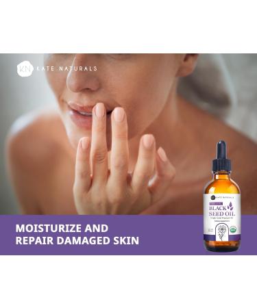 Kate Naturals Organic Black Seed Oil (2oz, Virgin, Cold Pressed, Non-GMO) Liquid Nigella Sativa for Immune Support & Digestion. Pure Blackseed Cumin Oil for Hair and Skin 2 Fl Oz (Pack of 1) - Buy Online on GoSupps.com