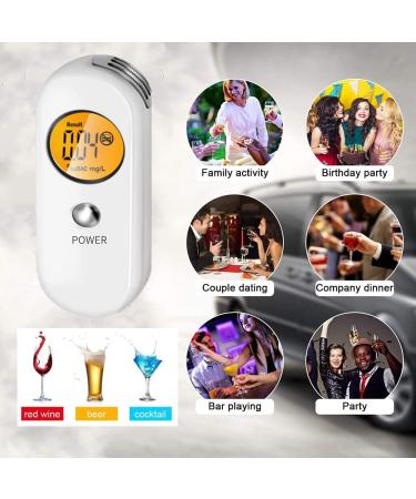 Portable Digital Breathalyzer Alcohol Tester - Real-Time LCD Display & Audible Alert - Buy Online on GoSupps.com