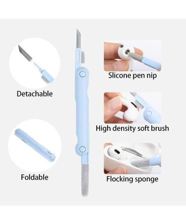 7-in-1 Electronic Cleaner Kit - Keyboard & Laptop Cleaning Kit with Brush | For Airpods, Phone, Computer & Screen | Includes Flannel Cloth | Blue - Buy Online on GoSupps.com