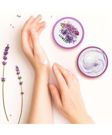 LOVERY Lavender Lilac Body Butter - Hydrating Shea Cream with Jojoba Oil & Vitamin E - Natural Moisturizer for Hands - 12 Fl Oz - International Shipping Available - Buy Online on GoSupps.com