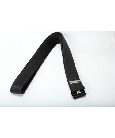 Shihan Power Sports 2 DAN BAR Karate Black Belt Satin Silver Embroidery 320cm Length Kenpo Kickboxing