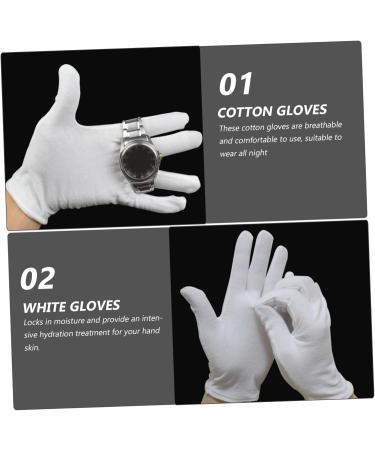 VINTORKY 15 Pairs Overnight Moisture Gloves Stretchable Gloves Lotion Gloves Overnight Healing Diving Jewelry Inspection Gloves Overnight Gloves Black White Cotton Women's Coin spa - Buy Online on GoSupps.com