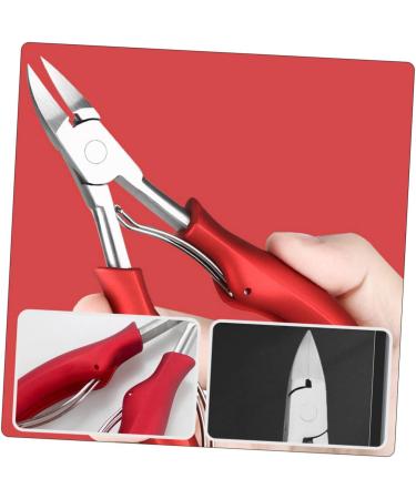 IWOWHERO 1pc Nail Clippers Nail Grooming Plier Nail Tool Angled Nail Clipper Nail Trimmer Nail Pliers Dead Skin Jewelry Kit Jewlery Kit Toe Red Nail File Stainless Steel Manicure - Buy Online on GoSupps.com