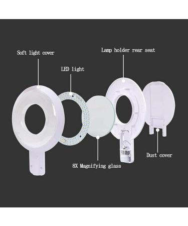 Portable Floor Standing Magnifying Lamp Lamp with Rolling Floor Stand Magnifier Adjustable Swivel Arm for Embroidery Adjustable Arm Adjustable Beauty Full of Stars - Buy Online on GoSupps.com