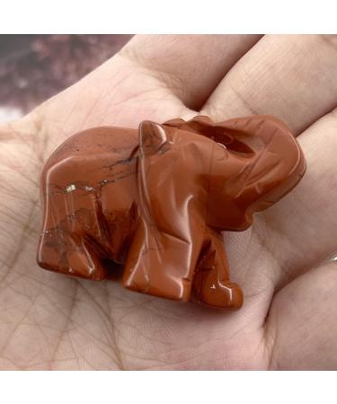 Buy Ouubuuy Elephant Statue | Healing Flame Jaspis Gemstone Elephant Figures for Sale - International Shipping - Buy Online on GoSupps.com