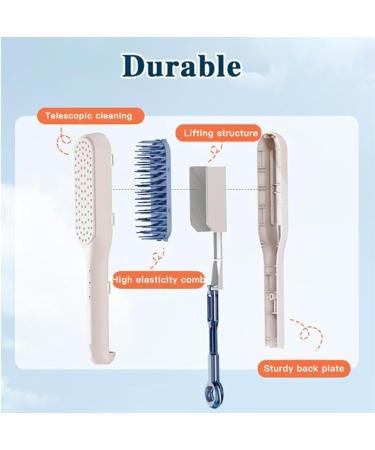 Self-Cleaning Anti-Static Massage Comb One-Pull Clean Massage Comb Massage Comb for Hair Scalable Rotate Lifting Self Cleaning Hairbrush Hair Styling Tools for Women (Color : 2pcs-B) - Buy Online on GoSupps.com