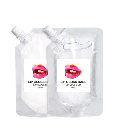 Moisturize Lip Gloss Base DIY Homemade Moisturizing Lip Gloss Base Non stick Clear Lip Gloss Base Making Lip Gloss Supplies for young girls and adults (Assorted Color)
