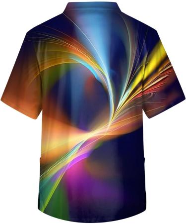 Buy Kasacks Men Care V-Neck Patterned T-Shirt - Oversized Short Sleeve Casual Summer Shirt - Lightweight & Comfortable for Everyday Wear - M 2-Blue - Buy Online on GoSupps.com