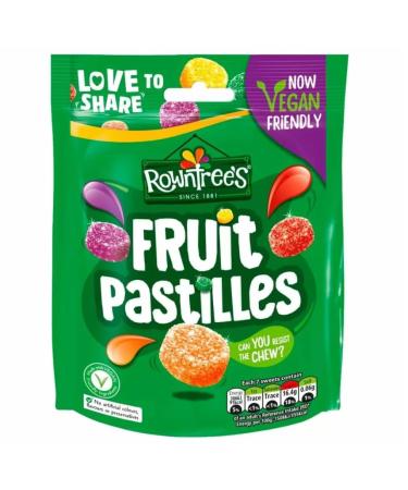 Ellies Jellies Rowntree's Fruit Pastilles Sharing Pouch 143g x 6