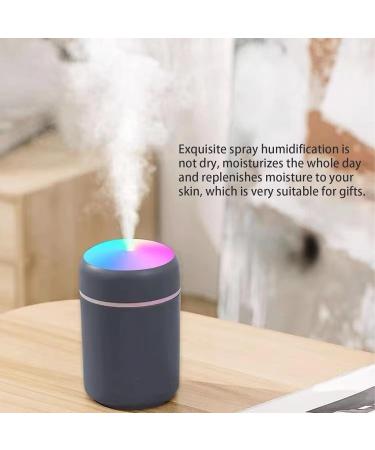 Portable Mini Car Humidifier 300ml with Night Light - Grey Essential Oil Diffuser - Buy Online on GoSupps.com