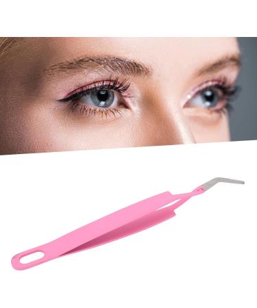 Lash Tweezers Curved Tip Stainless Steel Volume Eyelash Tweezers for Girls Women Beginners Makeup Artists - Buy Online on GoSupps.com