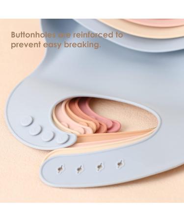 ROCCED Silicone Baby Feeding Set - Toddler Dish Set with Suction Plates, Spoons, Bowls, Bibs, Cups & Placemat - Baby Led Weaning Supplies for First Stage Solid Food Eating - 6M+ (Pale Mauve) - Buy Online on GoSupps.com