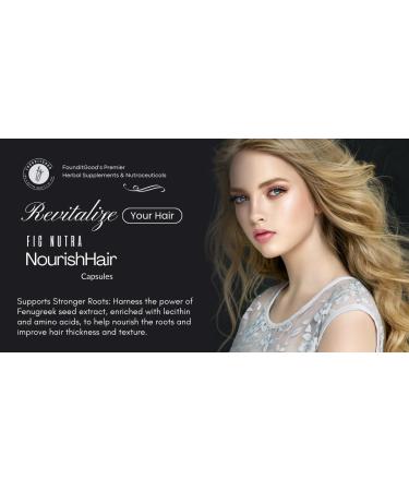 FounditGood FiG Nutra NourishHair Capsules | Comprehensive Hair Care with Moringa, Fenugreek, Bhringraj & Curry Leaf | Hair Vitality Booster with Herbal Extracts | 60 Veg Capsules - Buy Online on GoSupps.com