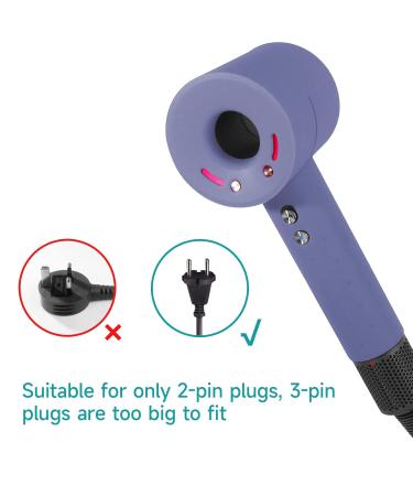 Silicone Cover for Dyson Hair Dryer - Protective Washable Shockproof & Anti-Scratch Case (Purple) - Perfect Travel Accessory - Buy Online on GoSupps.com