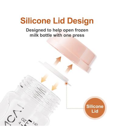 NCVI Breast Milk Storage Bottles - 4.7oz 2 Pack with Nipples & Travel Caps - BPA Free, Anti-Colic - Buy Online on GoSupps.com