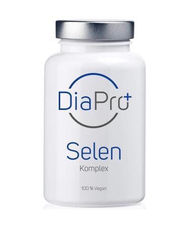 DiaPro selenium complex 365 high-dose selenium tablets with 200 mcg selenium per tablet with selenium methionine and sodium selenit annual supply 100% vegan laboratory test - Buy Online on GoSupps.com