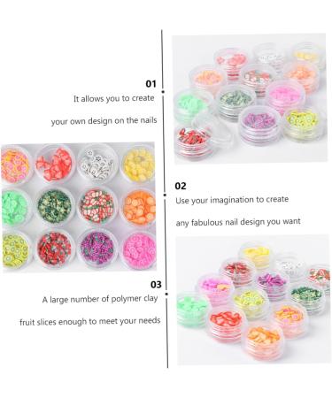 DOITOOL 3 Sets Diy Nail Slice Decorations Nativity Crafts Fruit Nail Decorations Food Colouring Cute Daily Sequins Acrylic Nail Art Slices Fruits Clay Slice Glitter Sticker Crystal Mud 3d - Buy Online on GoSupps.com