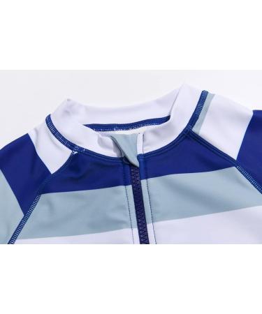 BONVERANO Baby Boys Swimsuit - UPF 50+ Full Zip One Piece Toddler Bathing Suit 3-6 Months - Stripe - Buy Online on GoSupps.com