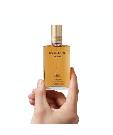 Stetson Original Cologne for Men - Classic Woody Scent with Citrus, Patchouli, and Tonka Bean Notes - 2.25 Fl Oz Spray - Buy Online on GoSupps.com