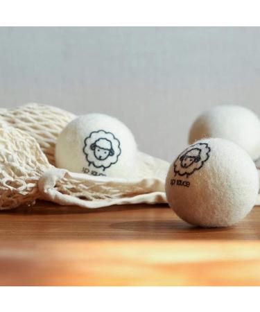 Saddgo 3pcs 7cm Fleece Dry Ball Reusable Wool Dryer Softener Laundry Washing Machine Accessories Home Reduce Wrinkles Wool Dryer Ball - Buy Online on GoSupps.com