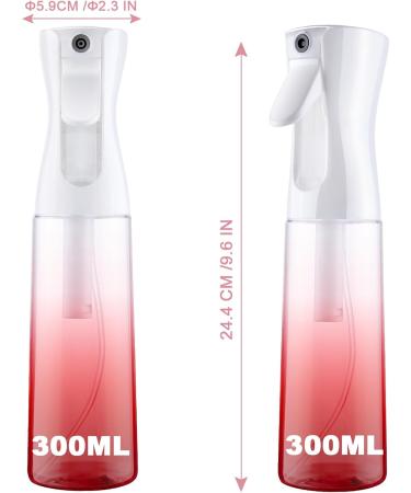 Uraqt 300 ml Color Gradient Red Spray Bottle - Atomizer for Hair Plants & Cleaning | Salon Water Spray Bottle - Buy Online on GoSupps.com