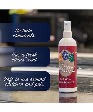 Wine Away Red Wine Stain Remover - Ultimate Upholstery & Carpet Cleaner Spray - Effortlessly Removes Wine Stains - 12 & 2 Ounce Options Available - Buy Online on GoSupps.com