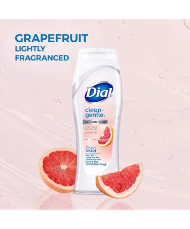 Dial Clean + Gentle Body Wash - Grapefruit Scent Hydrating & Moisturizing 16 fl oz (Pack of 6) | International Shipping Available - Buy Online on GoSupps.com
