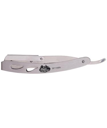 Buy Shaving Factory Metal Straight Edge Barber Razor - Silver | Premium Quality for a Smooth Shave - International Shipping Available - Buy Online on GoSupps.com