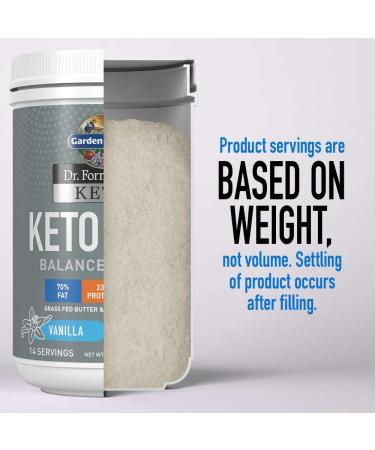 Garden of Life Keto Meal Shake Powder - Grass Fed Butter & Whey Protein, Probiotics, Non-GMO, Gluten Free, Paleo-Friendly Vanilla - 23.7 Oz - Buy Online on GoSupps.com