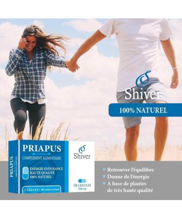 Shiver - Priapus - Ultra Powerful - Increased Energy | Performance | Endurance | - Ginseng - Men's Food Supplement - 10 Capsules - Buy Online on GoSupps.com