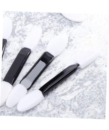 100PCS Travel Makeup Brush Set - Dual Head Eyeshadow & Lipstick Applicators - Miss Pointy M White - Buy Online on GoSupps.com