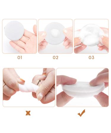 5x Orange Powder Puff Applicator Sponge Set - Face & Loose Powder Makeup Cushion Puffs - Buy Online on GoSupps.com