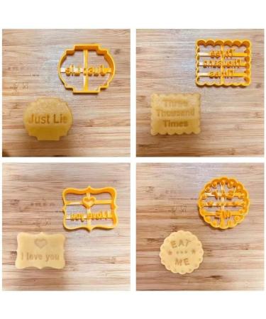 Good Wishes Cookie Molds - Funny Cutter Set for Baking Various Shapes - DIY Kitchen Tool for Men and Women - Buy Online on GoSupps.com