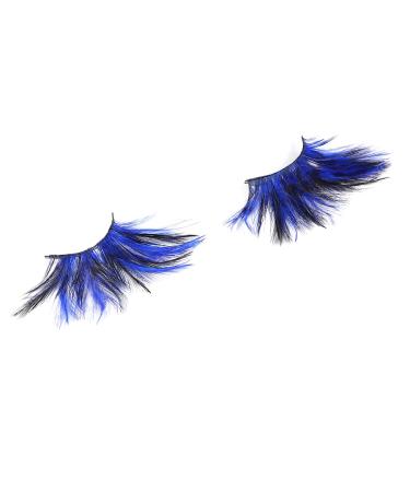 FRCOLOR Blue False Eyelashes - Dramatic Cosplay & Halloween Costume Eyelashes - 1 Pair for Stunning Performance - Buy Online on GoSupps.com
