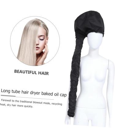 Healeved 2pcs Dry Hair Cap Portable Conditioning Hats Cap for Curly Delicate Hats Caps Black 190t - Buy Online on GoSupps.com