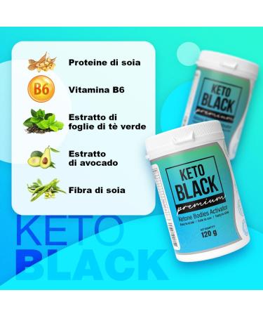 Keto Black Original - Vegan Coconut Protein Shake for Ketogenic Diet | 120g Powder - Buy Online on GoSupps.com