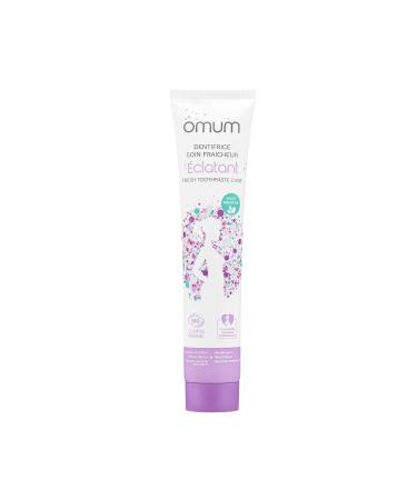 OMUM - Fresh care toothpaste without fluoride with Aloe Vera - 75 ml - L'Eclatant - Mint - Sensitive gums and teeth - Organic & 99% Natural - Made in France, Vegan, Compatible with pregnancy and breastfeeding